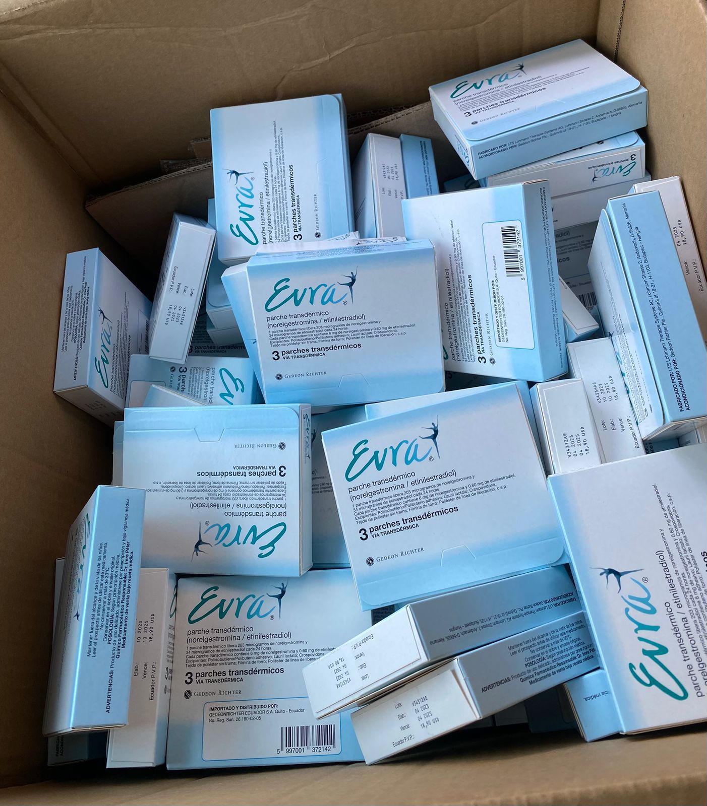 Parches hormonales transdérmicos Evra | Norelgestromina y Etinilestradiol